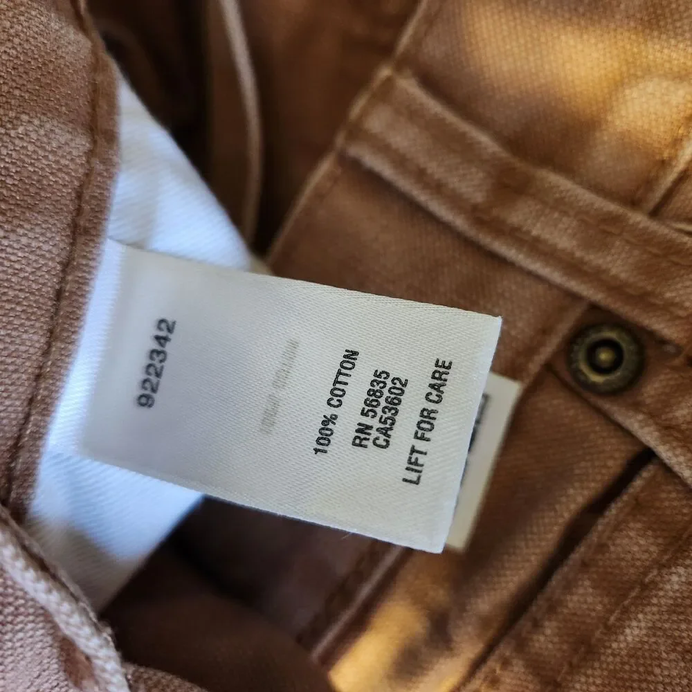 Cabela’s Outdoor Gear Mens Duck Brown Canvas Straight Leg Jeans Size 46x29* READ